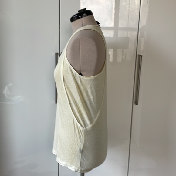 CLUB MONACO Tank Top Color-Yellow/White Size-Large NWOT - Picture 2 of 8